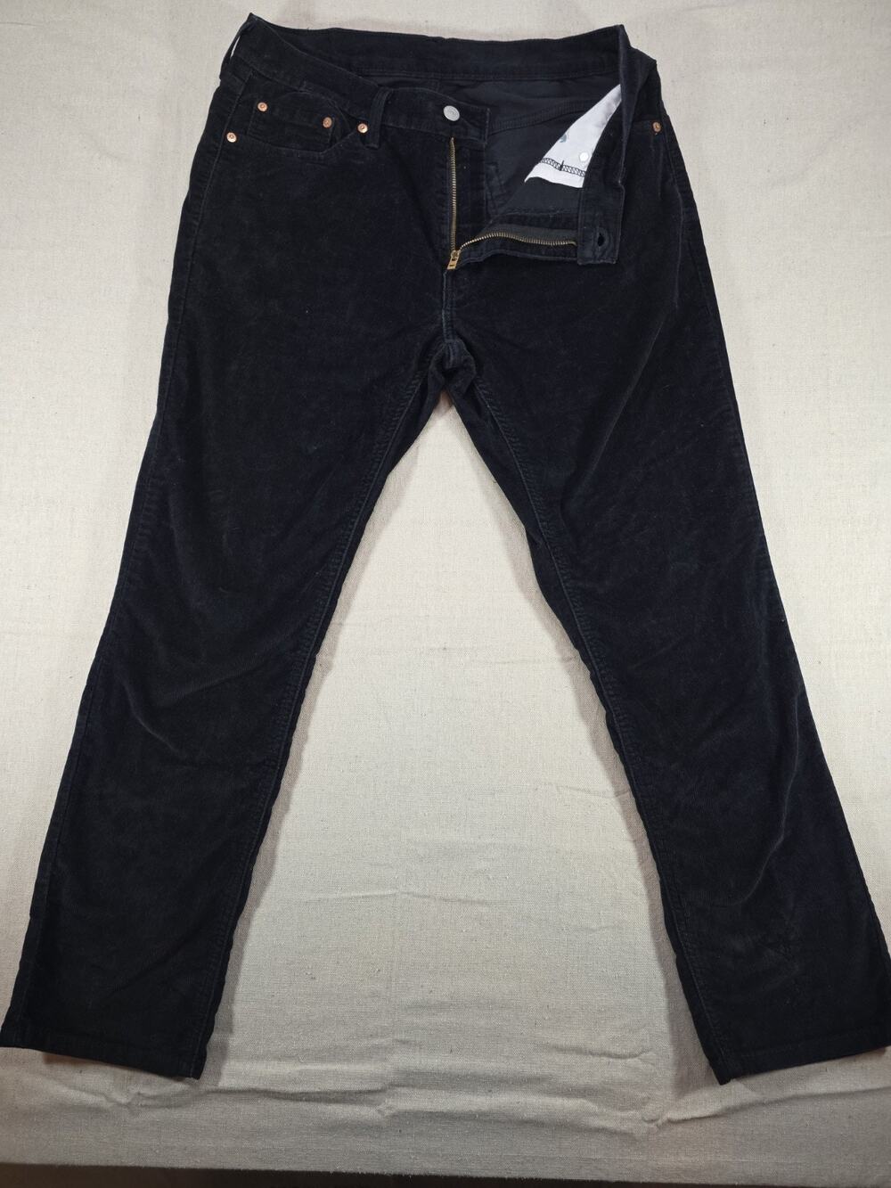 Levi's 541 Athletic Fit Black Corduroy Pants Men's 32x30 Stretch Jeans Casual